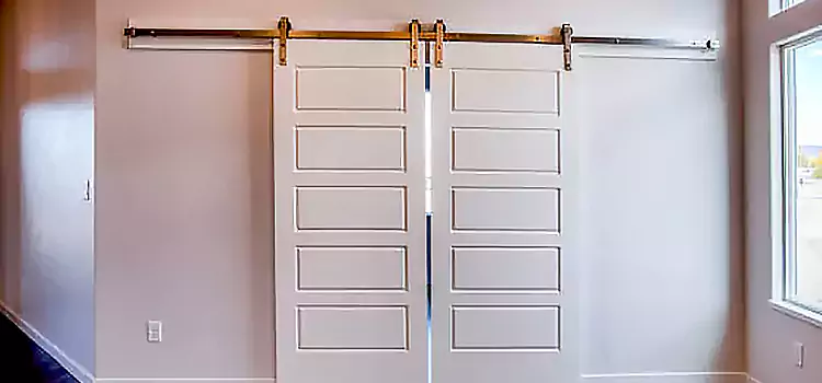 Glass Barn Door with Installation Hardware Kit Point Pleasant